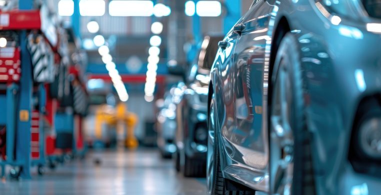 Car repair and maintenance services in the garage